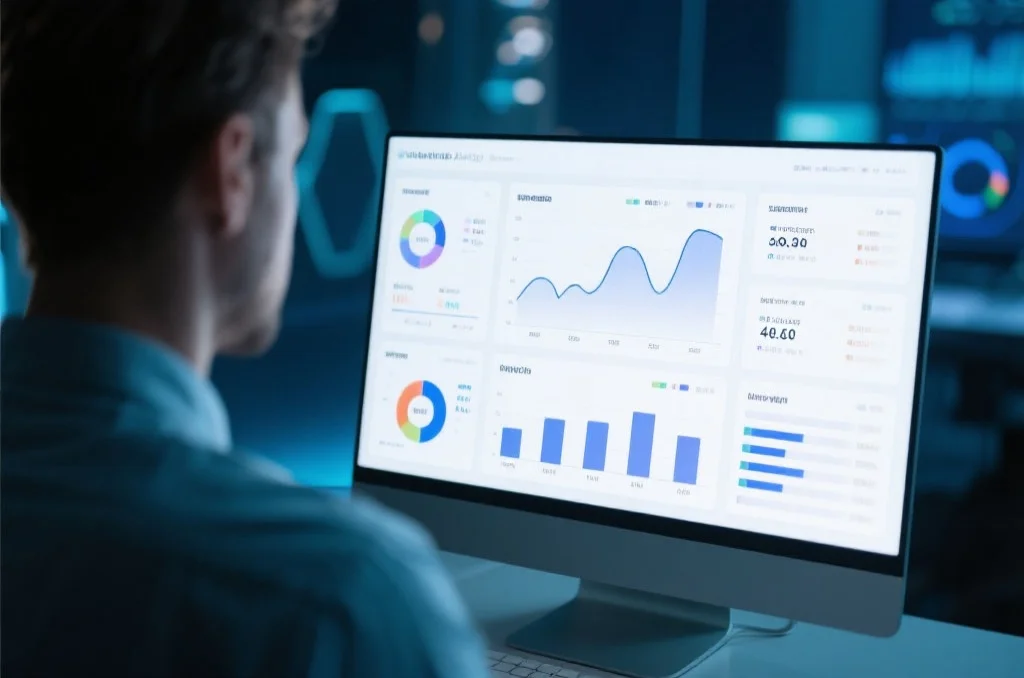 专业分析工具：用户通过仪表盘获取数据洞察